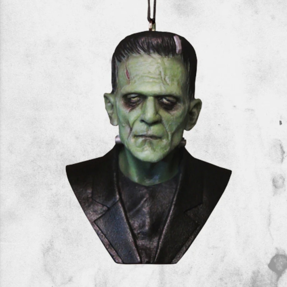 Green Frankenstein Bust Ornament
